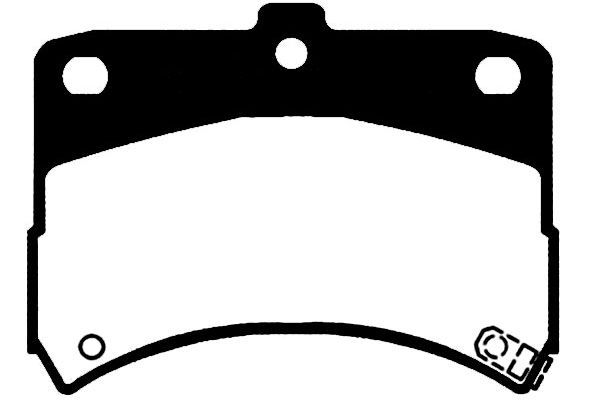 KAVO PARTS Комплект тормозных колодок, дисковый тормоз BP-1513